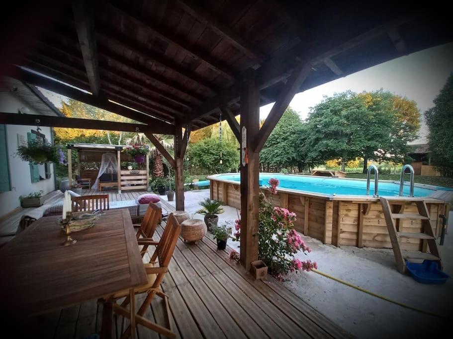 Maison Avec Piscine Proche Des Thermes Mauleon-D'armagnac Exterior foto
